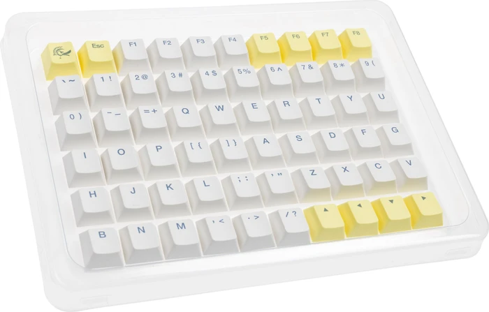 Ducky x Fallout Vault-Tec Keycap Set, Kunststoff (PBT) Double-Shot, weiß/gelb, 132 Tasten, ANSI-US