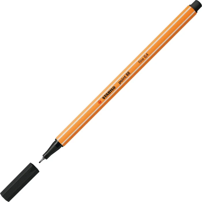 STABILO point 88 schwarz, 10er-Pack, Kunststoffetui