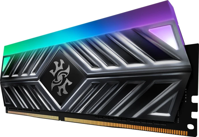 ADATA XPG Spectrix D41 grau RGB UDIMM 8GB, DDR4-3200, CL16-20-20