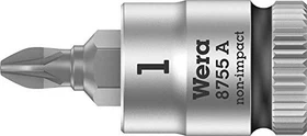 Wera 8755 A Zyklop Pozidriv Steckschlüssel 1/4", PZ1x28mm