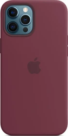 Apple Silikon Case mit MagSafe für iPhone 12 Pro Max Pflaume