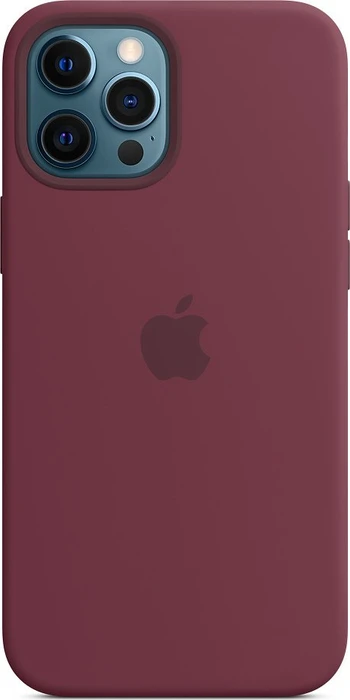 Apple Silikon Case mit MagSafe für iPhone 12 Pro Max Pflaume