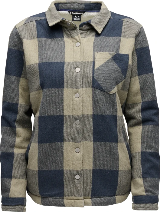 Black Diamond Project Lined Flannel Hemd langarm charcoal/pine smoke (Damen)