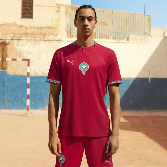 Puma FIFA WM 2026 Marokko Authentic Heimtrikot kurzarm fast red/victory gold (Herren)