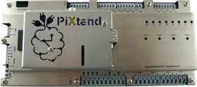PiXtend Metallabdeckung V1.3 für Raspberry Pi 1 B+/2/3, PiXtend SPS-Shield V1.3, metallisch-grau