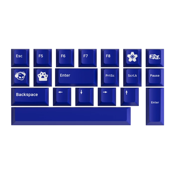 Akko 3068B Plus, Blue on White, LEDs RGB, CS Jelly PINK, USB/Bluetooth, DE