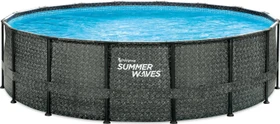 Summer Waves Elite Frame Pool rund 488x122cm steinoptik