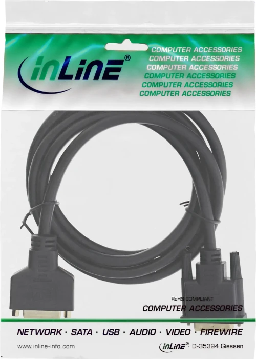 InLine Dual Link DVI Kabelverlängerung 2m