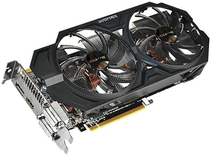 GIGABYTE GeForce GTX 760 Windforce 2X OC, 2GB GDDR5, 2x DVI, HDMI, DP