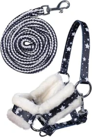 HKM Hobby Horse Halfter navy mit Sternen