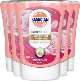 Sagrotan No-Touch Rose & Shea Flüssigseife Refill,   1.25l (5x 250ml)