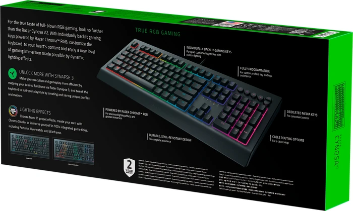 Razer Cynosa V2, USB, IT
