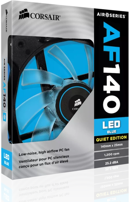 Corsair Air Series LED Blue AF140 Quiet Edition, 140mm