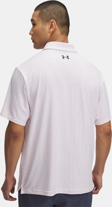 Under Armour Playoff 3.0 Poloshirt kurzarm white/prime pink/downpour gray (Herren)
