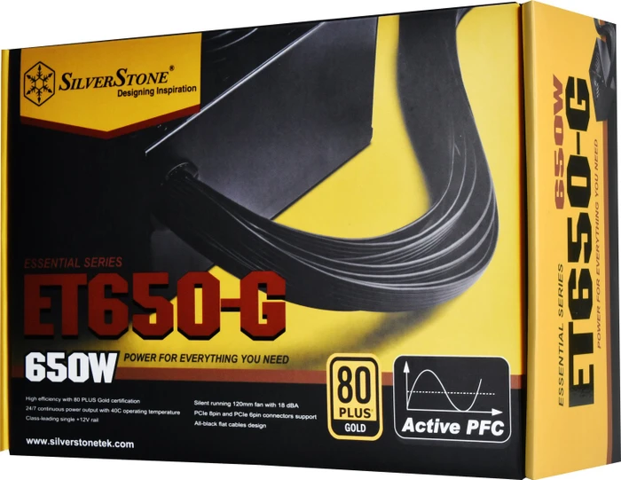 SilverStone Essential Gold ET650-G 650W, ATX 2.4
