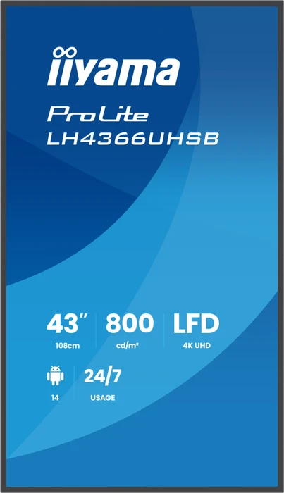 iiyama ProLite LH4366UHSB-B1AG, 43"
