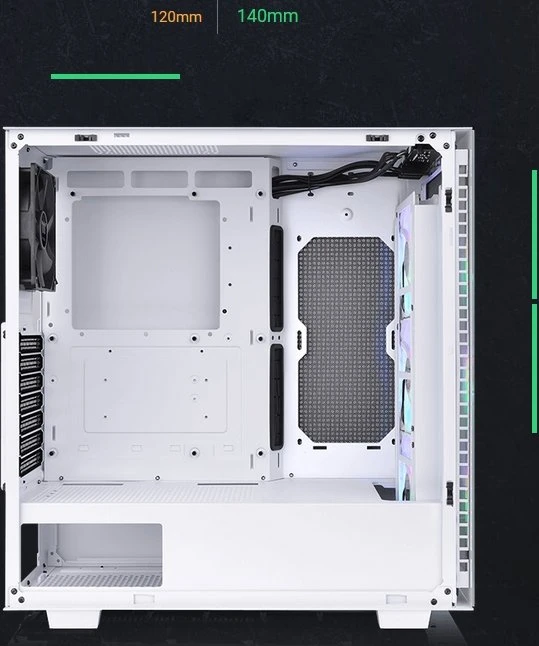 Thermaltake Divider 300 TG ARGB Snow Edition, weiß, Glasfenster