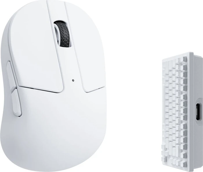 Keychron M4 4K Wireless Mouse weiß, USB/Bluetooth