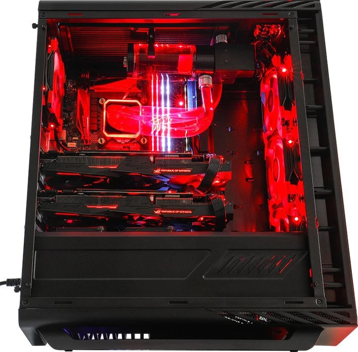 AeroCool Project7 P7-C1 Tempered Glass Edition schwarz, Glasfenster