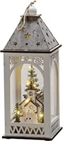 Konstsmide Motiv Holzlaterne Kirche LED 8x warmweiß