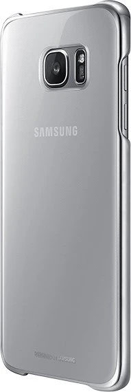 Samsung Clear Cover für Galaxy S7 Edge silber