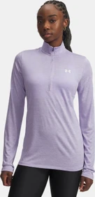 Under Armour Tech Twist Half Zip Funktionsshirt langarm transparent/weiß (Damen)