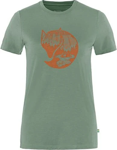 Fjällräven Abisko Wool Fox Funktionsshirt kurzarm chestnut/timber brown (Damen)