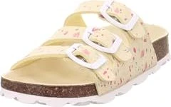 Superfit Fussbettpantoffel Sandale gelb/weiß (Junior)