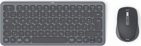 Hama WKM-500 Multi-Device-Tastatur-Maus-Set, klein, schwarz, USB/Bluetooth, DE