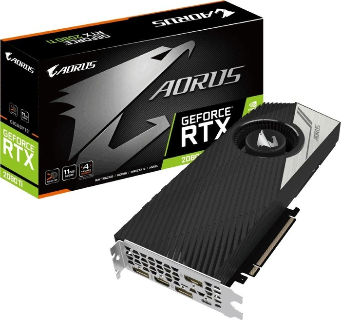 GIGABYTE AORUS GeForce RTX 2080 Ti Turbo 11G, 11GB GDDR6, HDMI, USB-C, 3x DP