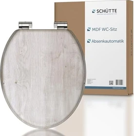 Schütte MDF WC-Sitz mit Absenkautomatik light wood