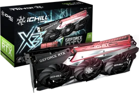 INNO3D GeForce RTX 3060 iChiLL X3 RED LHR, 12GB GDDR6, HDMI, 3x DP (C30603-12D6X-167139AH)