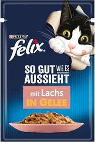 Purina Felix So gut wie es aussieht mit Lachs in Gelee, 2.21kg (26x 85g)
