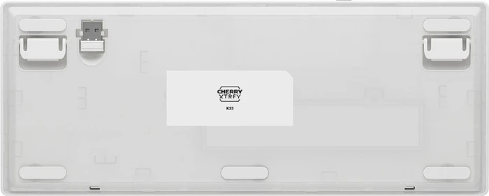 Cherry Xtrfy K33 Compact Wireless, weiß, LEDs RGB, USB/Bluetooth, US