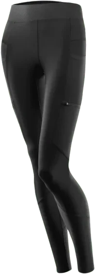 Löffler Patches Tights Hose lang schwarz (Damen)