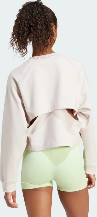 adidas Power Hidden Racerback Overlay Sweatshirt putty mauve/black (Damen)