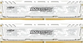Crucial Ballistix Sport LT weiß UDIMM 8GB Kit, DDR4-2666, CL16-18-18