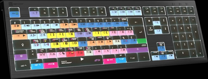 LogicKeyboard Astra 2 Pro Avid Media Composer Mac, USB, FR