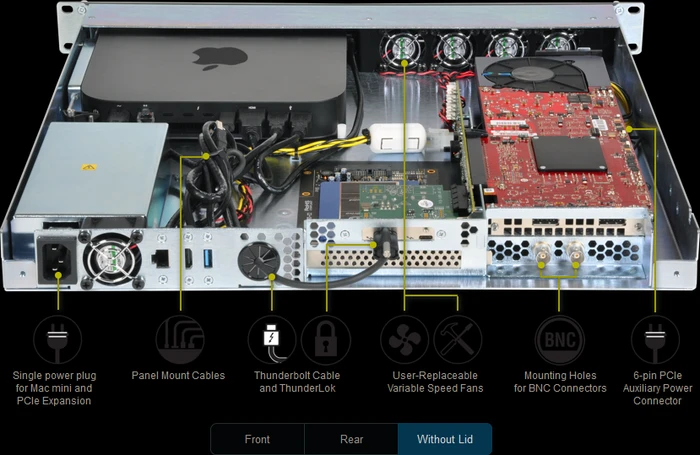 Sonnet xMac mini Server Thunderbolt 3 Edition, Erweiterungsgehäuse für PCIe, Thunderbolt 3 / USB-C 3.1
