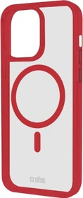 SBS Mobile Mag Frame Case für Apple iPhone 15 Pro rot