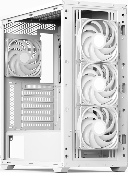 AeroCool D501A [V2] White, Glasfenster