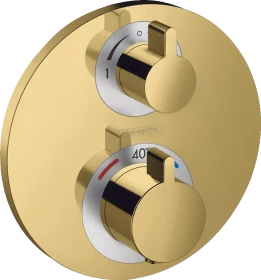 Hansgrohe Ecostat S Thermostat Unterputz für 2 Verbraucher polished gold optic