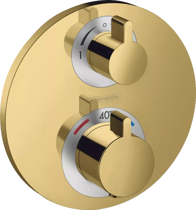 Hansgrohe Ecostat S Thermostat Unterputz für 2 Verbraucher polished gold optic