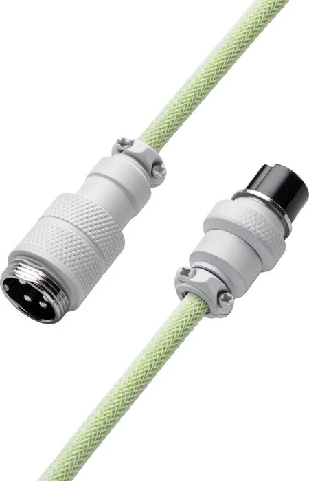 CableMod Pro Coiled Keyboard Cable USB Micro-B auf USB-A, Tastaturkabel (Spiral-Textilkabel), 1.5m, Lime Sorbet