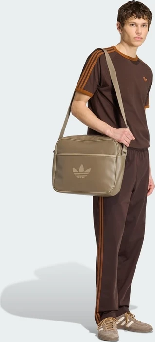 adidas 3-Streifen T-Shirt kurzarm aurora coffee/dusky bronze (Herren)