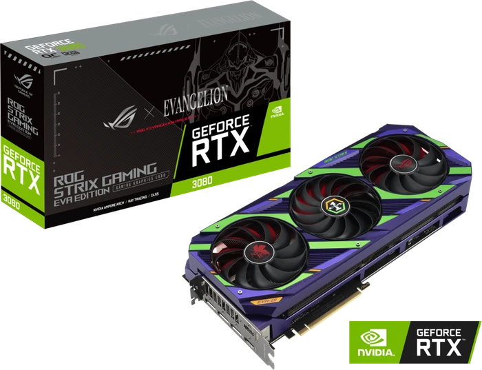 ASUS ROG Strix GeForce RTX 3080 OC EVA, ROG-STRIX-RTX3080-O12G-EVA, 12GB GDDR6X, 2x HDMI, 3x DP
