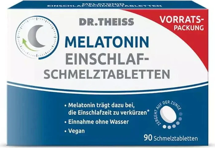 Dr. Theiss Melatonin Einschlaf Schmelztabletten, 90 Stück