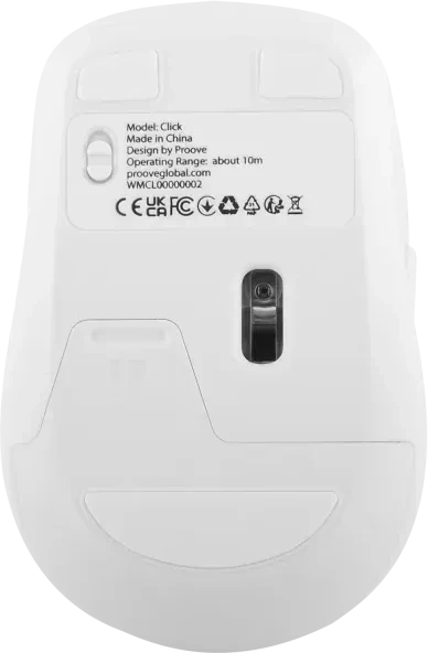 Proove Click Wireless Ergonomic Mouse, weiß, USB