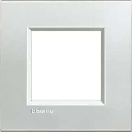 Bticino Livinglight Abdeckrahmen 1-fach, silber