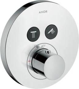 Hansgrohe Axor ShowerSelect rund Thermostat mit 2 Ventilen chrom